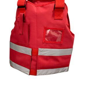 FUNDA CHALECO ANTICORTE ROJO
